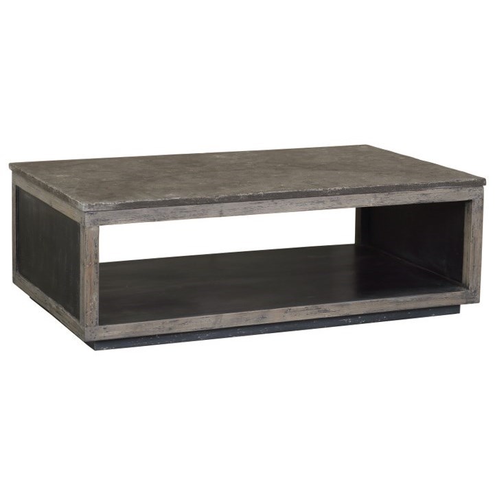 Dovetail Furniture Lindsey DOV9965 Lindsey Coffee Table with Stone Top